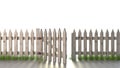 Picket Fence Isolated
