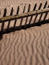 Sand and wood Royalty Free Stock Photo