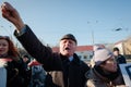 Picketing the Russian embassy in Kiev