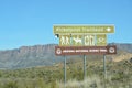 Picketpost Mountain Trail for hiking, horseback riding, bathroom and bicycling sign. Superior, Arizona National Scenic Trail, Pina