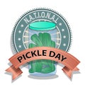 National Pickle Day Sign and Vector Badge