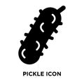Pickle icon vector isolated on white background, logo concept of