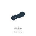 Pickle icon vector. Trendy flat pickle icon from gastronomy collection isolated on white background. Vector illustration can be