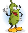 Pickle Retro Styled Cartoon Character Royalty Free Stock Photo