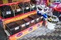 The pickle stall in Ramsar market of Iran