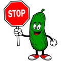 Pickle with Stop Sign