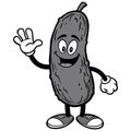 Pickle Waving Illustration Royalty Free Stock Photo