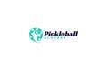 Pickleball academy logo vector graphic for any business