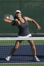 Pickleball - Female Player Hitting Forehand Royalty Free Stock Photo