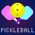 Pickleball game logo