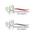 Pickleball logo vector graphic for any business especially for sport club, team, association, community, etc