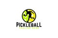 Pickleball logo vector graphic for any business