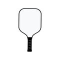 Pickleball paddle front view