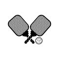 Pickleball paddle and pickle ball for you club or team design.
