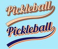 pickleball retro word