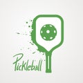 Pickleball sport symbol