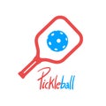 Pickleball sport symbol