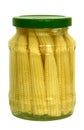 Pickled baby corn cobs Royalty Free Stock Photo