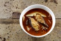 Pickled bamboo shoots with catfish in sour and spicy soup