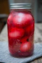 Pickled Beet Eggs Royalty Free Stock Photo