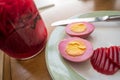 Pickled Beet Eggs Royalty Free Stock Photo