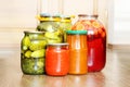 Pickled canned vegetables