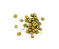 Pickled Capers Isolated. Marinated Caper Buds, Small Salted Capparis