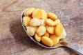 Pickled chickpeas and lupin beans Royalty Free Stock Photo