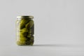 Pickled Cucumber Jar Mock-Up Royalty Free Stock Photo