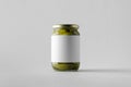 Pickled Cucumber Jar Mock-Up. Blank Label Royalty Free Stock Photo