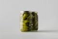 Pickled Cucumber Jar Mock-Up - Two Jars Royalty Free Stock Photo