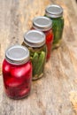 Pickled Eggs Peppers Cucumbers Royalty Free Stock Photo