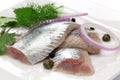 Pickled herring Royalty Free Stock Photo