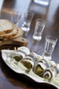 Pickled herring Royalty Free Stock Photo