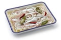 Pickled herring Royalty Free Stock Photo
