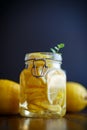 Pickled lemons in sugar syrup Royalty Free Stock Photo