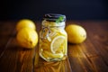 Pickled lemons in sugar syrup Royalty Free Stock Photo