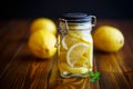 Pickled lemons in sugar syrup Royalty Free Stock Photo