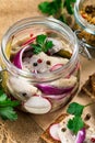 Pickled Marinated Herring with Spices