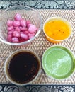 Pickled Onions and Dipping Sauces, Indian Side Dishes