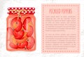 Pickled Peppers Hot Spicy Preserved Food Poster