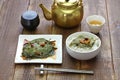Perilla leaves pickled in soy sauce, korean food