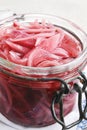 Pickled red onion Royalty Free Stock Photo
