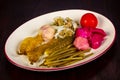 Pickled vegetables in the bowl Royalty Free Stock Photo