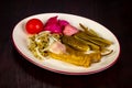 Pickled vegetables in the bowl Royalty Free Stock Photo