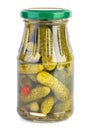 Pickles in a glass jar