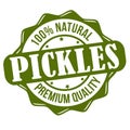 Pickles grunge rubber stamp