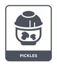 pickles icon in trendy design style. pickles icon isolated on white background. pickles vector icon simple and modern flat symbol