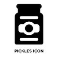 Pickles icon vector isolated on white background, logo concept o