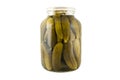 Pickles in a jar Royalty Free Stock Photo